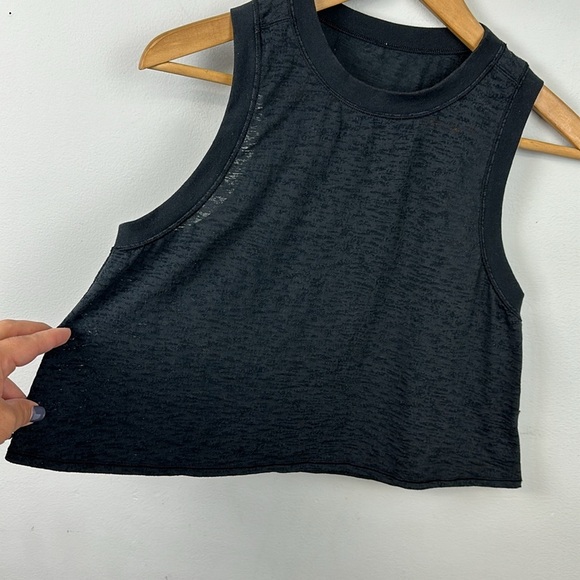 Lululemon Hint of Sheer Cropped Tank Top Sz 6 - Picture 7 of 12